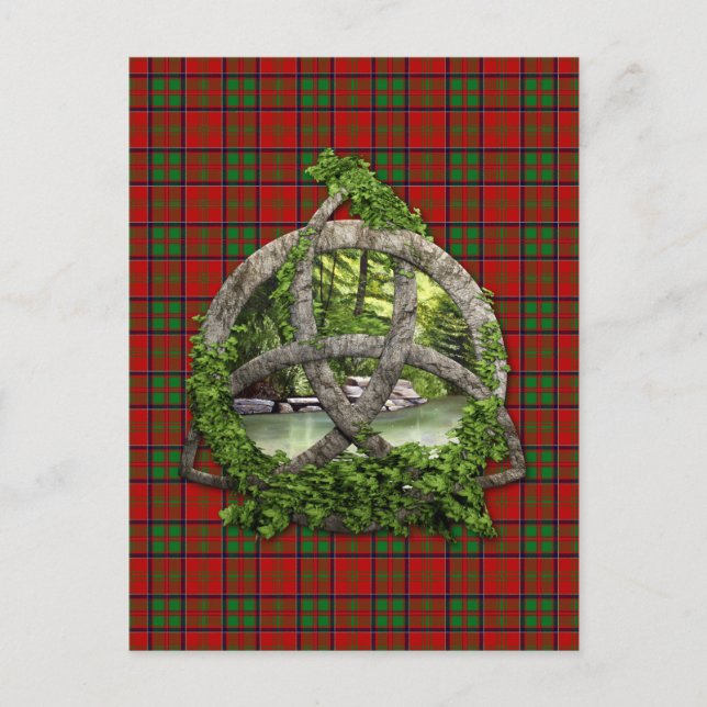 Celtic Trinity Knot and Clan MacDonald of Glencoe Postkarte (Vorderseite)