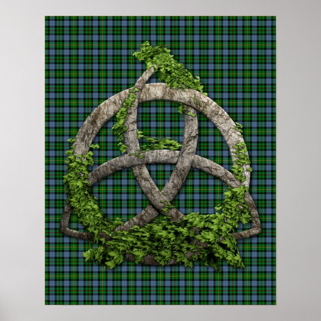 Celtic Trinity Knot and Clan Smith Tartan Poster (Vorne)