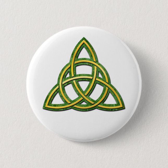 Celtic Trinity Knot or Triquetra Button (Vorderseite)