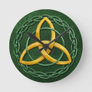 Celtic Trinity Knot Runde Wanduhr