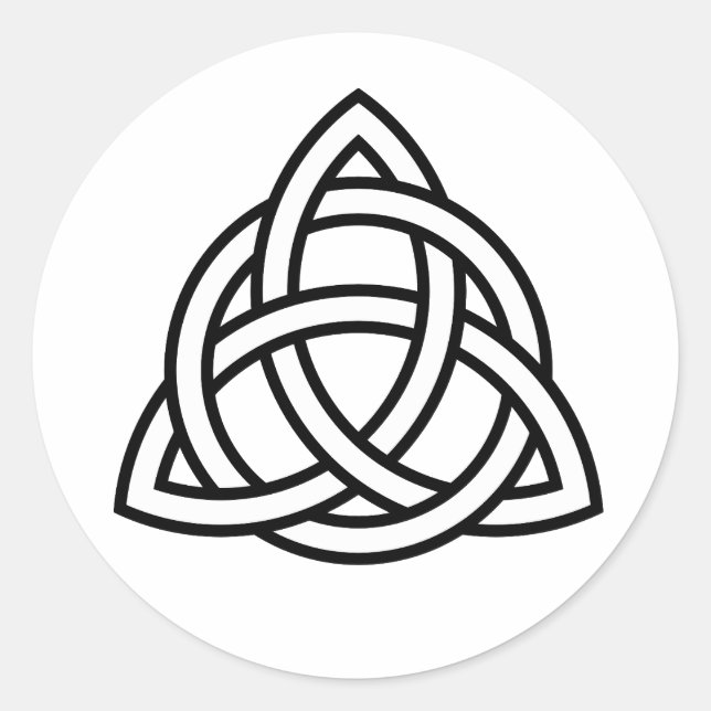 Celtic Trinity Knot Triquetra Symbol Aufkleber (Vorderseite)