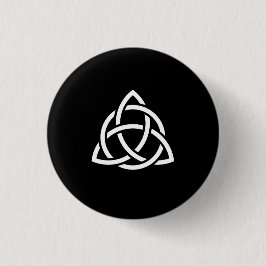 Celtic Trinity Knot Triquetra Symbol Button