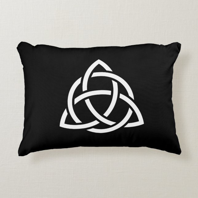 Celtic Trinity Knot Triquetra Symbol Dekokissen (Vorderseite)