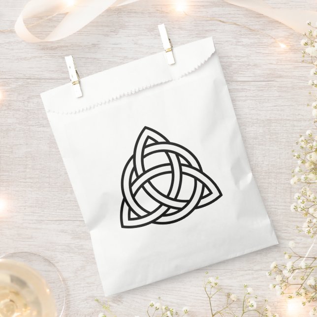 Celtic Trinity Knot Triquetra Symbol Geschenktütchen (Ausgeschnitten)