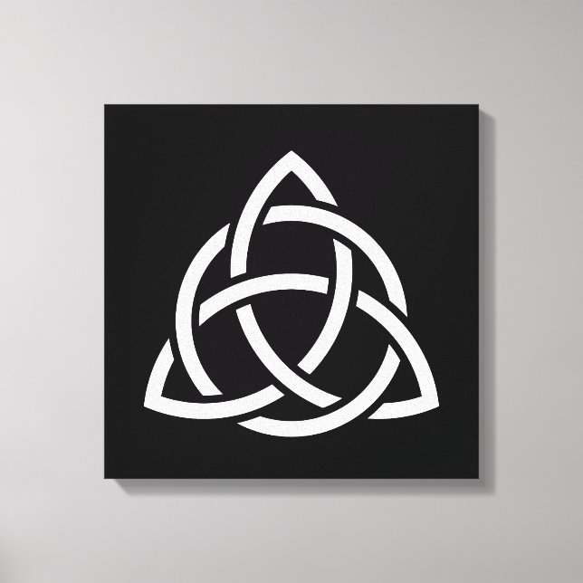 Celtic Trinity Knot Triquetra Symbol Leinwanddruck (Vorderseite)