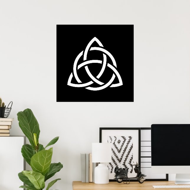Celtic Trinity Knot Triquetra Symbol Poster (Heimbüro)