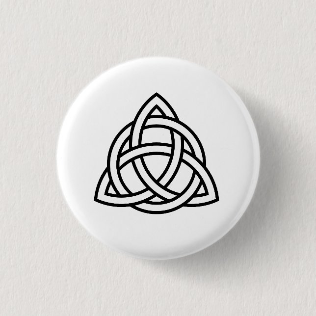 Celtic Trinity Knot Triquetra Wicca Button (Vorderseite)