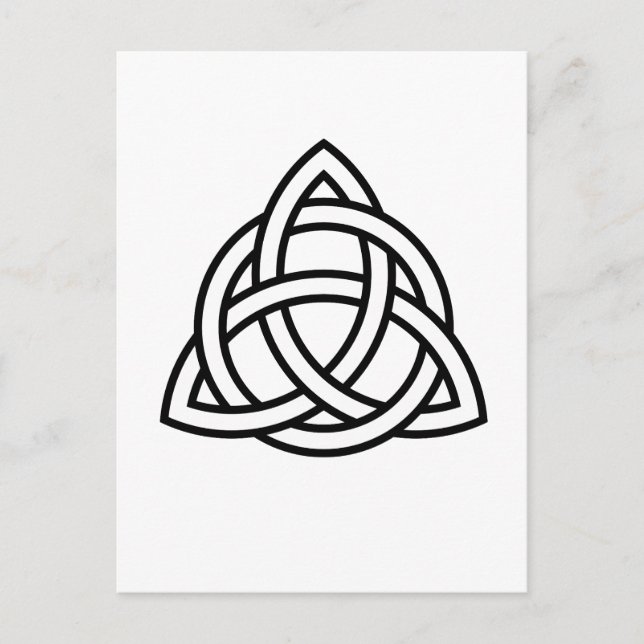 Celtic Trinity Knot Triquetra Wicca Postkarte (Vorderseite)