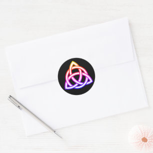 Celtic Trinity Knot Triquetra Wicca Runder Aufkleber