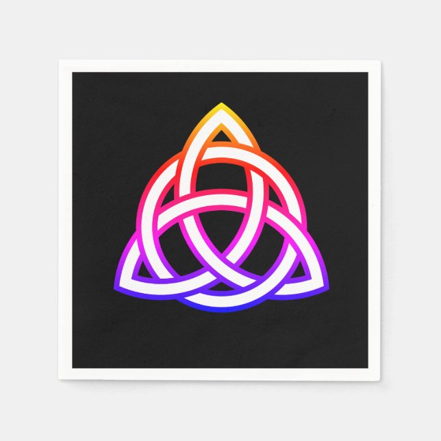 Celtic Trinity Knot Triquetra Wicca Serviette (Vorderseite)