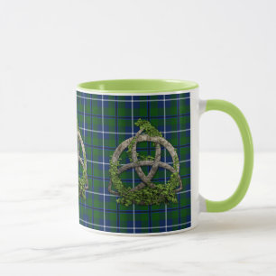 Celtic Trinity Knot und Clan Douglas Tartan Tasse