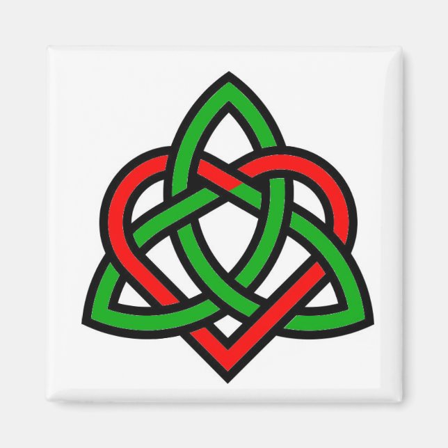 Celtic Triquetra Heart Magnet (Vorne)