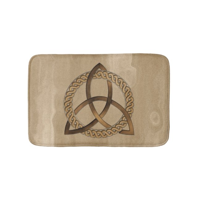 Celtic Triquetra Trinity Knot Bath Mat Badematte (Vorderseite)