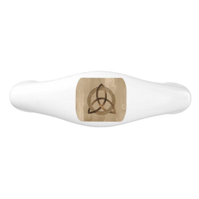 Celtic Triquetra Trinity Knot Keramik Schubladengriff (Vorderseite)
