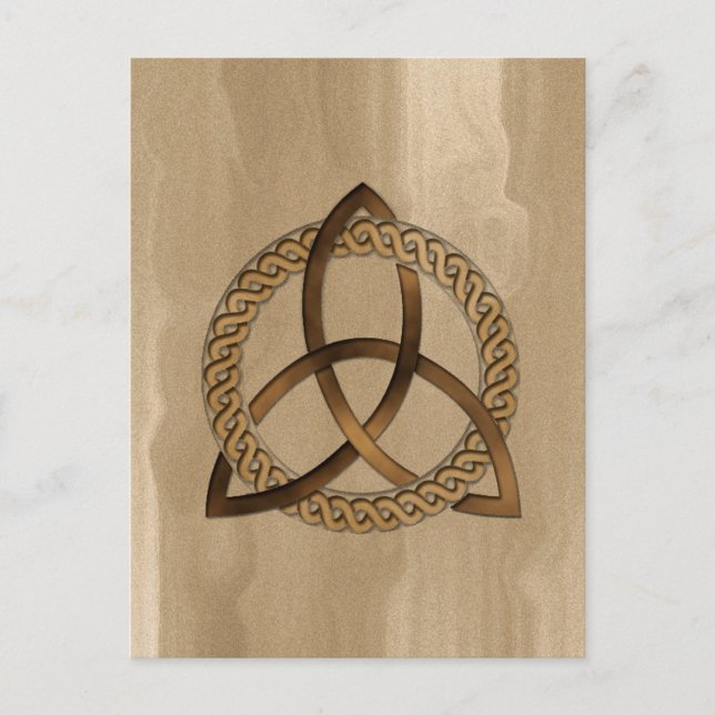 Celtic Triquetra Trinity Knot Postcard Postkarte (Vorderseite)