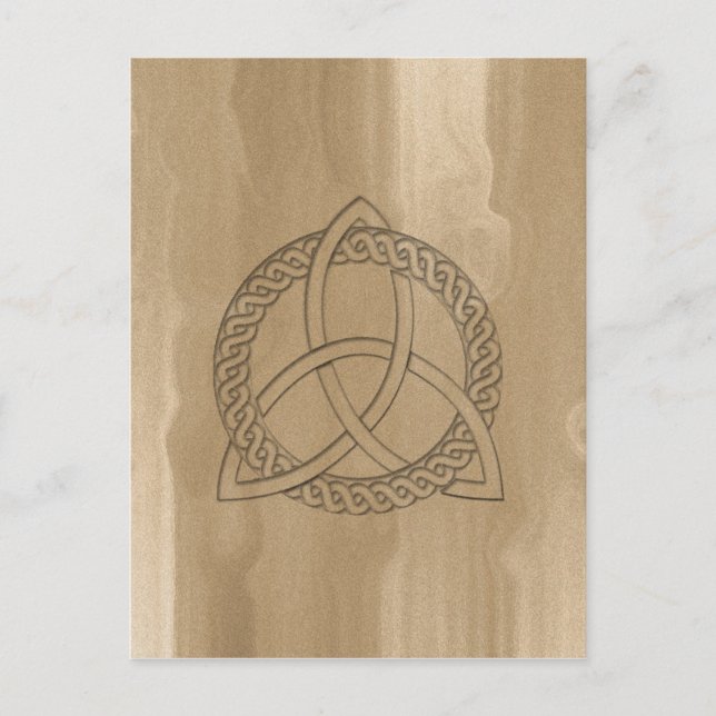 Celtic Triquetra Trinity Knot Postcard Postkarte (Vorderseite)