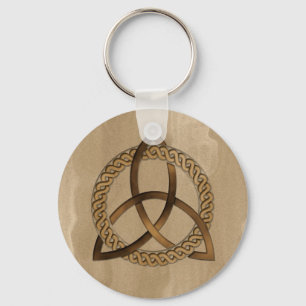 Celtic Triquetra Trinity Knot Round Schlüsselanh Schlüsselanhänger