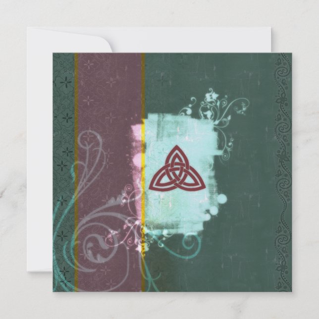 Celtic Triskel Einladung (Vorderseite)