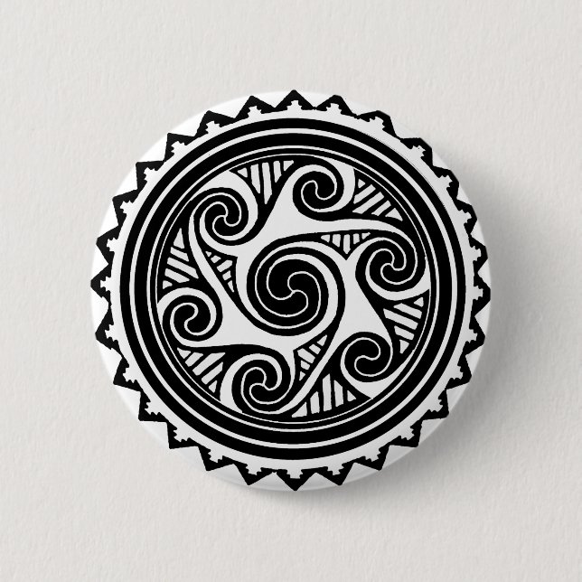 Celtic Triskele Button (Vorderseite)
