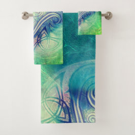 Celtic Triskele Handtücher und Waschlappen