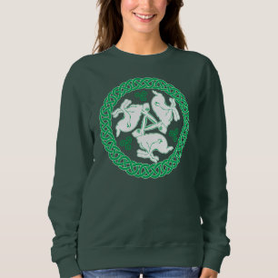 Celtic Triskele Hares Sweatshirt