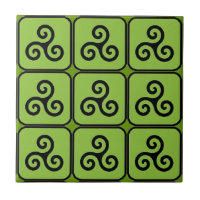 Celtic Triskele Tiled Untersetzer