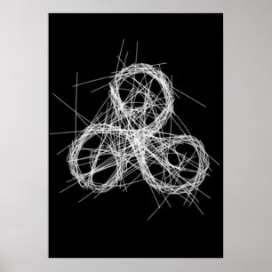 Celtic triskele - Triple Spiralsymbol Poster