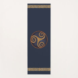 Celtic Triskelion (Blau) Benutzerdefinierte Vorlag Yogamatte