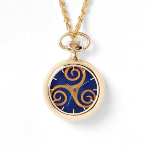 Celtic Triskelion (blau) Custom Armbanduhr