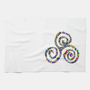 Celtic Triskelion Stärke Geschirrtuch