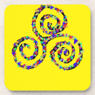 Celtic Triskelion Stärke Getränkeuntersetzer