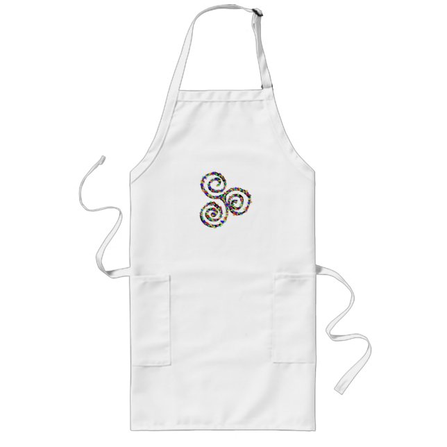 Celtic Triskelion Stärke Lange Schürze (Vorne)