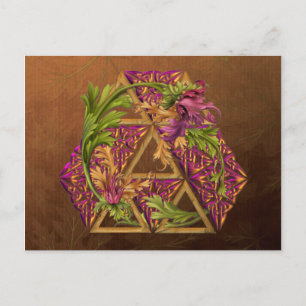 Celtic Triskels Ornamental Postkarte