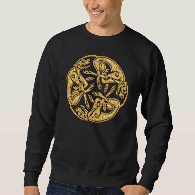 Celtic verfolgt digitale Kunst der Sweatshirt (Vorderseite)