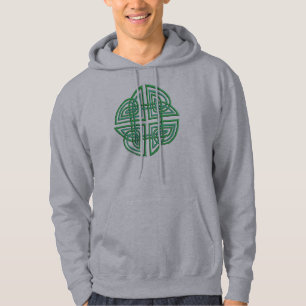 Celtic vierblättriges Kleeblatt in der Knüpfarbe Hoodie
