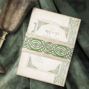 Celtic Viking Fantasy Wedding Einladungsbanderole