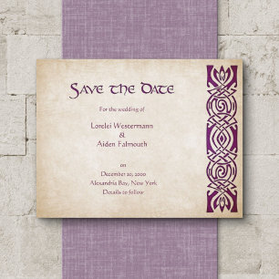 Celtic Viking Fantasy Wedding Save The Date
