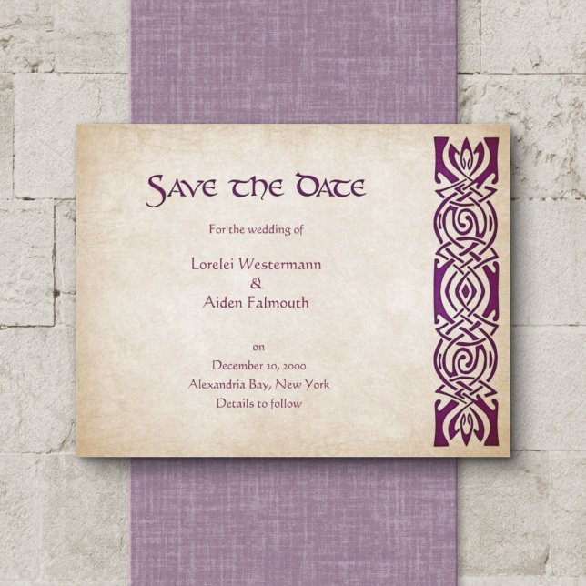 Celtic Viking Fantasy Wedding Save The Date (Von Creator hochgeladen)