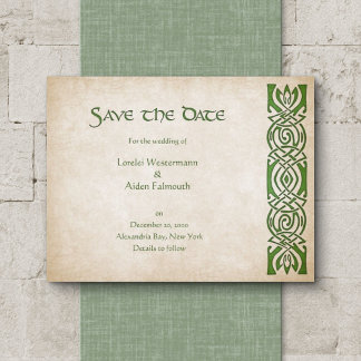 Celtic Viking Fantasy Wedding Save The Date