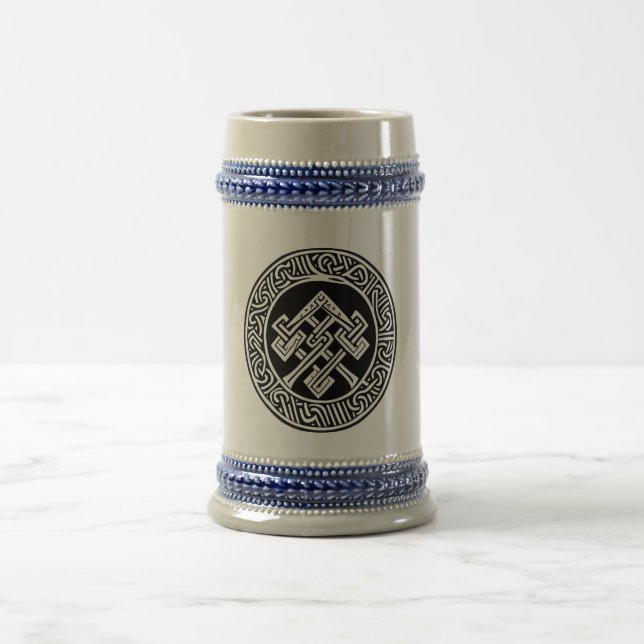 Celtic & Viking Inspiriert Artwork Beer Stein Bierglas (Mittel)