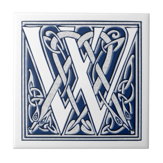 Celtic W Monogram Fliese (Vorderseite)
