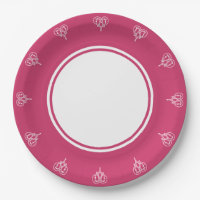 Celtic Weave Hearts in Himbeerpapier Plate