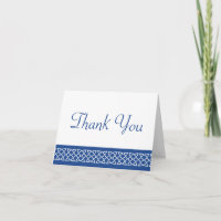 Celtic Weave Hearve in Blue Danke Card