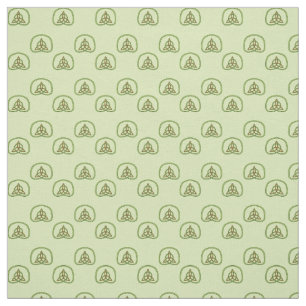 Celtic Weave on Light Green Fabric Stoff