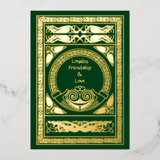 Celtic Wedding Einladung mit Claddagh