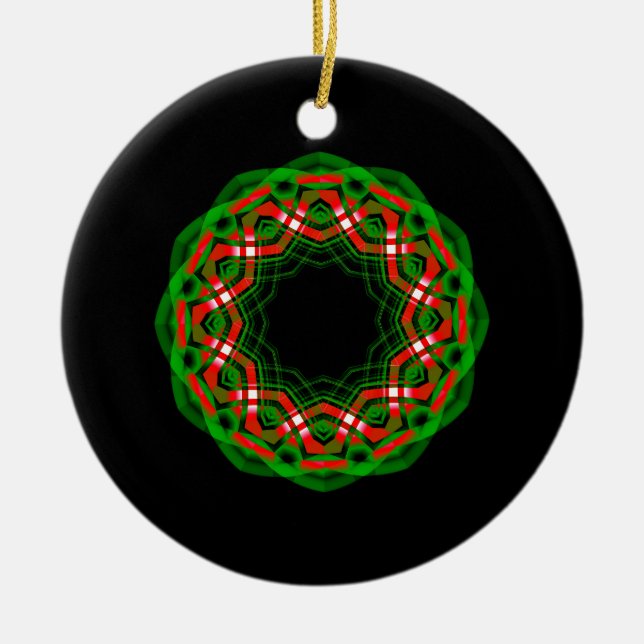 Celtic Weihnachten Festival Keramik Ornament (Vorne)