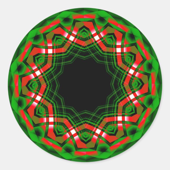 Celtic Weihnachten Festival Runder Aufkleber (Vorderseite)