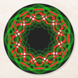 Celtic Weihnachten Festival Runder Pappuntersetzer