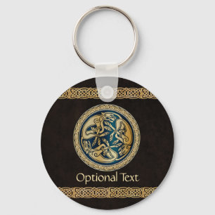 Celtic Wolf Knüpfarbeit Triad Schlüsselanhänger