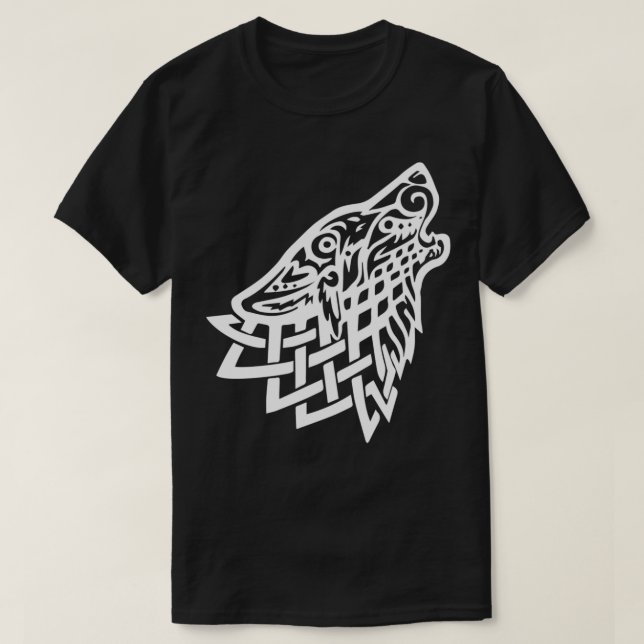 Celtic Wolf White T-Shirt (Design vorne)